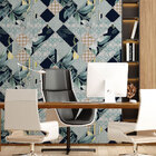 Papel De Parede Abstrato Floral-60x300cm