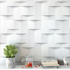 Papel De Parede Abstrato Geométrico Branco E Cinza 3d Liso La