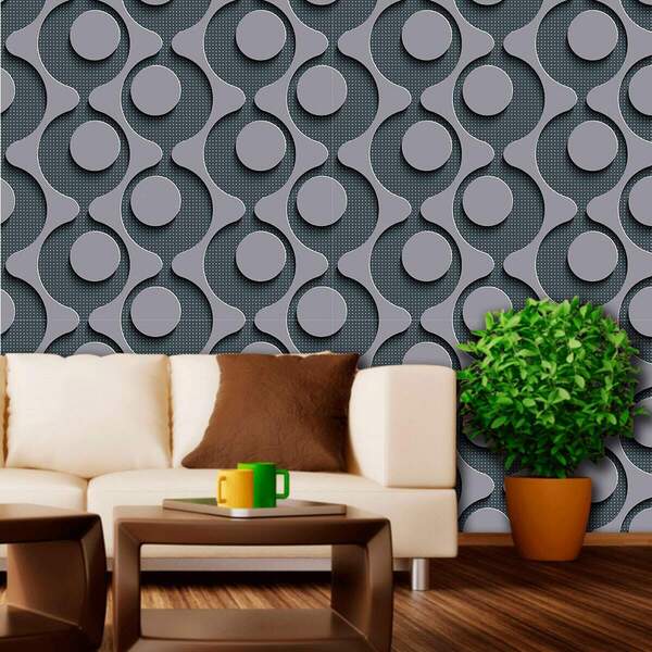 Papel De Parede Abstrato Modelo - 302-60x300cm