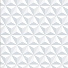 Papel De Parede Adesivo 3d Branco Vinilico Lavável - 3,00m