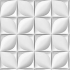 Papel De Parede Adesivo 3d Pétala Branco - 3,0m