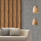 Papel De Parede Adesivo 3d Ripas Madeira Vertical 3 Metros