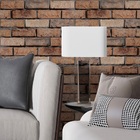 Papel De Parede Adesivo 3d Tijolo Marrom Envelhecido Rolo 10m