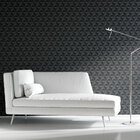 Papel De Parede Adesivo 3d Triângulos Preto Autocolante