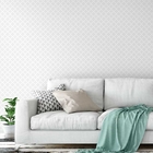 Papel De Parede Adesivo  Cinza Detalhes  Branco Para Sala E Q