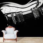 Papel De Parede Adesivo  Guitarra  Som  Música