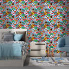 Papel De Parede Adesivo  Menino Quadrinhos Heróis Decoração 9