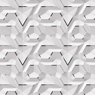 Papel De Parede Adesivo Abstrato 3d Branco 95 - 3,0m