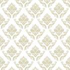 Papel De Parede Adesivo Abstrato Arabesco Em Tons De Bege E B