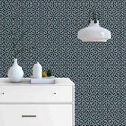 Papel De Parede Adesivo Abstrato Azul N03037