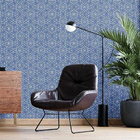 Papel De Parede Adesivo Abstrato Azul N05216