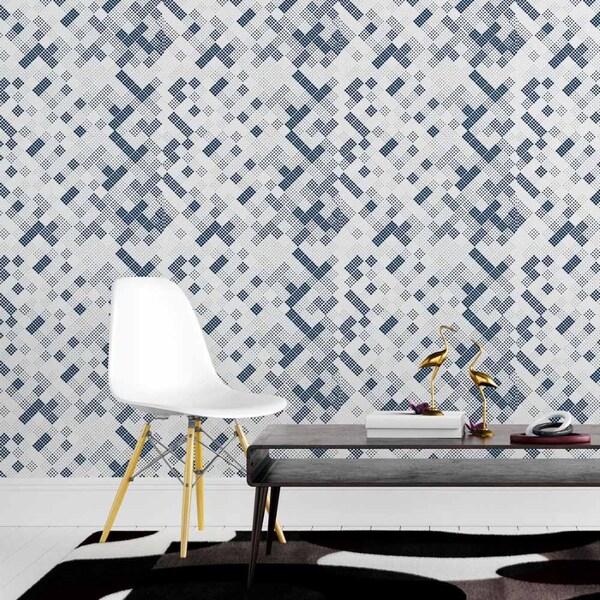 Papel De Parede Adesivo Abstrato Bolinhas N015112 0,58x3,00m