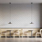 Papel De Parede Adesivo Abstrato Círculo E Losango 2,80m