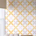 Papel De Parede Adesivo Abstrato Círculos Laranja E Cinza - 6