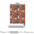 Papel De Parede Adesivo Abstrato Colorido 902