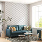 Papel De Parede Adesivo Abstrato Crochê Relevo 3d 2,80m