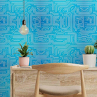 Papel De Parede Adesivo Abstrato Geek N014023