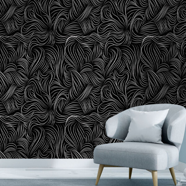 Papel De Parede Adesivo Abstrato Mod 253 Vinílico 60x300cm