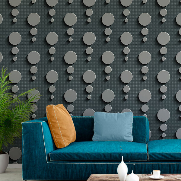 Papel De Parede Adesivo Abstrato Mod 263 Vinílico 60x300cm