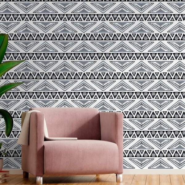 Papel De Parede Adesivo Abstrato Mod 371 Vinílico 60x300cm