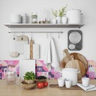 Papel De Parede Adesivo Abstrato Moderno Feminino Rosa 2,80m