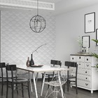 Papel De Parede Adesivo Abstrato Ondulado Branco Cinza 2,80m