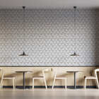 Papel De Parede Adesivo Abstrato Relevo Ondulado 3d 2,80m