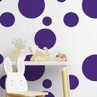 Papel De Parede Adesivo Açaí Círculos Roxo Vinílico 60x300cm