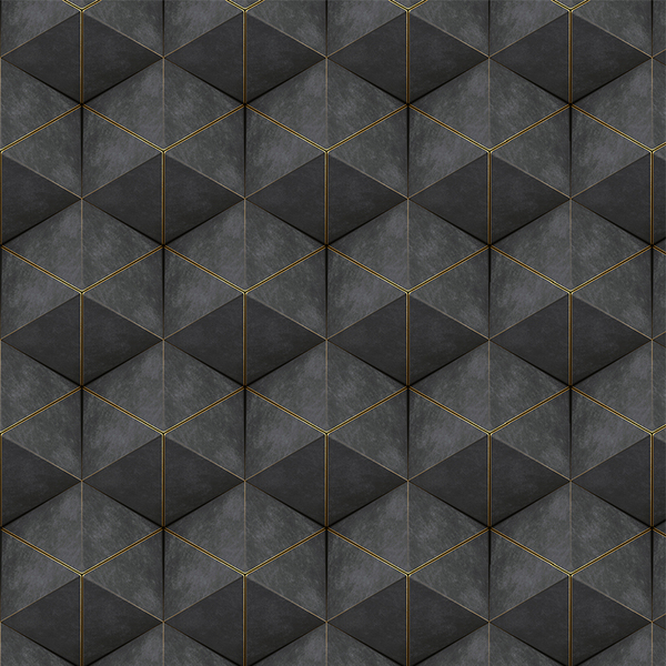 Papel De Parede Adesivo Adesivo 3d Vinilico Cubos Pretos Com