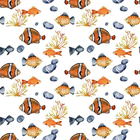 Papel De Parede Adesivo Animais Peixes N06004