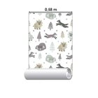 Papel De Parede Adesivo Animais Pinheiros N06006