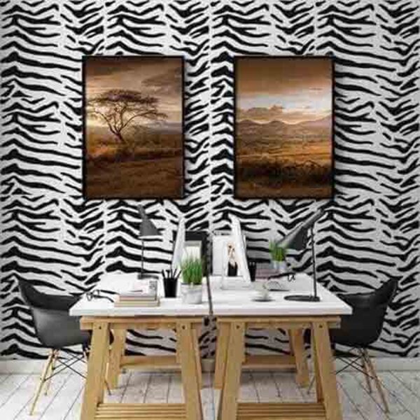 Papel De Parede Adesivo Animal Zebra 519672283 0,58x3,00m