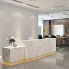 Papel De Parede Adesivo Arabesco 3d Geométrico Cinza 2,80m