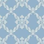 Papel De Parede Adesivo Arabesco Azul N05239