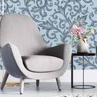 Papel De Parede Adesivo Arabesco Folha N02137 Rolo De 0,58x3,