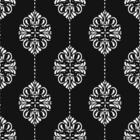 Papel De Parede Adesivo Arabesco Preto N07042