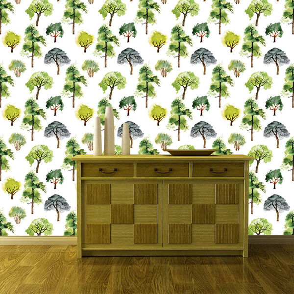 Papel De Parede Adesivo - Árvores - 102ppn