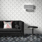 Papel De Parede Adesivo Autocolante 3d Efeito Cinza Geométrico