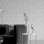 Papel De Parede Adesivo Autocolante 3d Geométrico Triangular