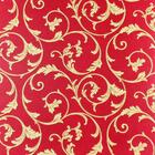 Papel De Parede Adesivo Autocolante Arabesco Vintage Vermelho