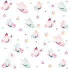 Papel De Parede Adesivo Autocolante Infantil Borboletas Em To