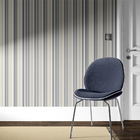 Papel De Parede Adesivo Autocolante Listrado Azul E Bege