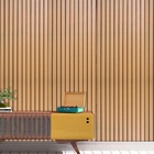 Papel De Parede Adesivo Autocolante Ripado Amadeirado