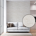 Papel De Parede Adesivo Autocolante Tijolo Branco 50cmx50cm -