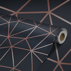 Papel De Parede Adesivo Azul Acizentado Auto Colante  6m