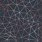 Papel De Parede Adesivo Azul Acizentado Geométrico Liso 6m