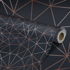 Papel De Parede Adesivo Azul Acizentado Geométrico Liso 9m