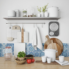 Papel De Parede Adesivo Azulejo Arabesco Tons De Azul 2,80m