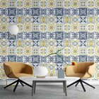 Papel De Parede Adesivo Azulejo Azul N03026