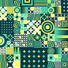 Papel De Parede Adesivo Azulejo Geométrico N06048